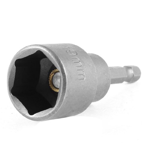 6,35 mm Schaft 19 mm Sechskant Steckschlüssel Nuss Magnetic Treiber Bit Grau