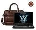Produktbild Leder Laptoptasche für Damen/Herren passend für Medion Erazer X6603 | Braun