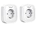 Produktbild Intelligent Messen Steckdose ,Wuudi WLAN Smart Plug Steuerung Ihrer Geräte per Handy von überall( Android und iOS, Messung des Stromverbrauchs) Weiß und Alexa [Echo, Echo Dot] (2PACK)