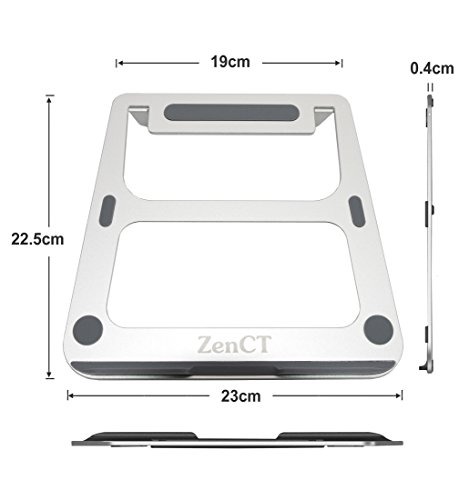(Update Version) ZenCT Aluminium Laptop Ständer, beweglicher faltbarer Note-Book-Kühler -Tischhalterung für 11 „-14“ MacBook - 6