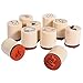 Produktbild Rayher Hobby 68100000 Set 10 Mini-Holzstempel Marry, 2,5cm, 2cmø, Motive zum Thema Liebe/Hochzeit zum Gestalten von Einladungen, Karten... Motivstempel