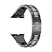 Produktbild Apple Watch Metall Armband 40mm in 4 Farben, Unisex Luxus Metall Kristall Smart Watch Uhrenarmband für Apple Watch Sport Edition Band iwatch Series 4/3/2/1 (44mm, Schwarz)