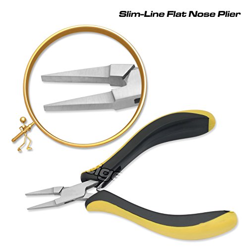 PTL® Prestige flach Nase Zange Slimline Schmuck aufreihmaterialien Tools Ergonomische 12,7 cm # 04415 - 2