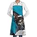 Produktbild GDESFR Apron with Pock,Black Kitten Cat Spotted Faction Unisex Kitchen Cooking Garden ApronConvenient Adjustable Sewing Pocket Waterproof Chef Aprons