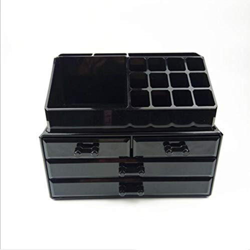 Preisvergleich Produktbild GUOJINJIN Transparente Acryl Multilayer Schublade Kosmetische Aufbewahrungsbox Kosmetische Aufbewahrungsbox 4 Stück Schublade Extra Nagellack Make-up Pinsel und Schmuck