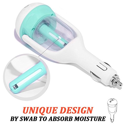 Mini Auto Luftbefeuchter 50ml, MIRI Car Aroma Diffuser Luftbefeuchter Ultraschall Lufterfrischer Luftreiniger, Blau - 4