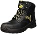 Produktbild Puma Safety Shoes Borneo Black Mid S3 HRO SRC, Puma 630411-202 Unisex-Erwachsene Sicherheitsschuhe, Schwarz (schwarz/gelb 202), EU 45