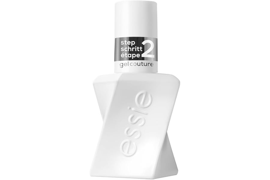 Gel by essie Nail Polish, Shiny Topcoat, Clear Topcoat Nail Polish, Gel Couture, Up to 15 Days of Wear, No UV Light, Longlasting High Shine Nail Varnish, 13.5ml