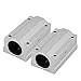 Produktbild Akozon Linearlager-Gleitblock verlängern,2 Stücke 20mm Aluminium Linear Motion Kugellager Gleitstein Für 3D Drucker CNC Schlitteneinheit Buchse Linearrollenlager Gleitblock
