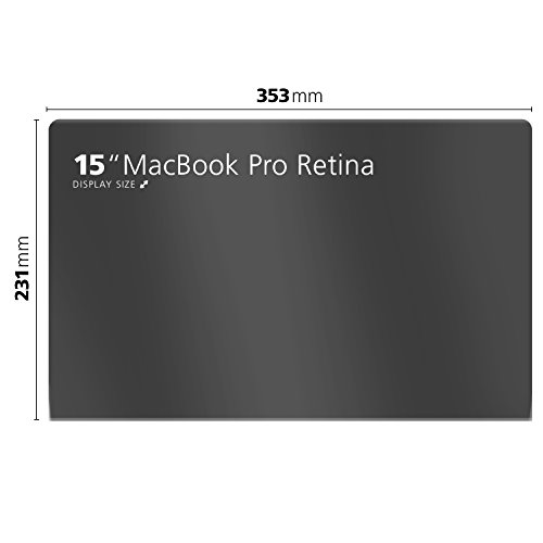 #simplehack® Blickschutzfolie – Privacy Filter – Sichtschutzfolie Apple Macbook Air – Displayschutz für Macbook – anti spy folie – anti glare – Blickschutzfilter für 15′ Retina (353 x 231 mm) Display geeignet - 2