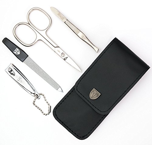 Drei Schwerter | Exklusives 4-teiliges Maniküre – Pediküre – Nagelpflege-Set / Etui | Qualität – Made in Solingen | VERSCHIEDENE DESIGNS (000033) - 2