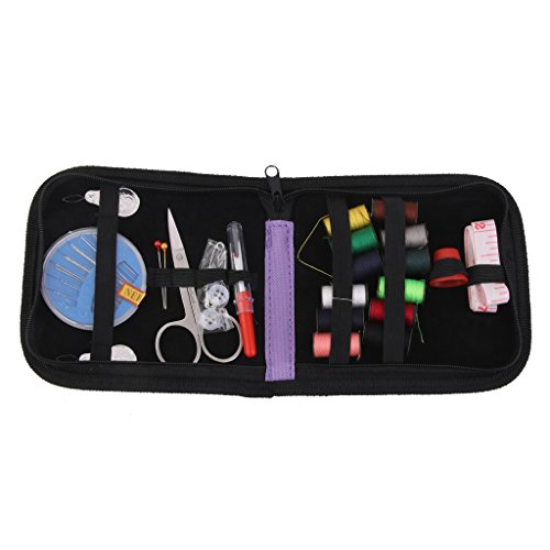 25pcs Reise-Nähset Nadeln Fadenschere Mit Lila Reißverschluss-Tasche Gesetzt - 3