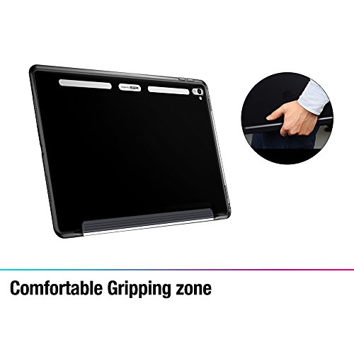 iPad Pro 9.7 Hülle, ESR® Durchscheinend Hintere Abdeckung (Silikon Rahmen + Hart PC Zurück) mit Kühlloch Schutzhülle für iPad Pro 9.7 (Schwarz) - 5