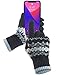 Price comparison product image GreatShield COZY GS09032 Touch Screen Gloves, Large/XL, Gray/Blue Snowflakes