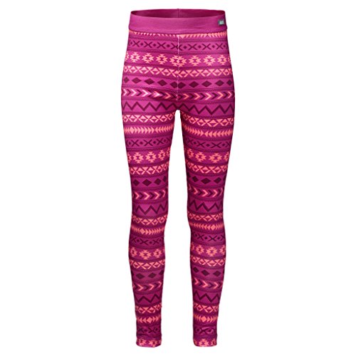 Preisvergleich Produktbild JACK WOLFSKIN Hose G INUIT TIGHTS, fuchsia allover, 128, 1607041-7687128