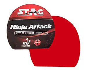 Stag Ninja Attack Table Tennis Rubber (Red)