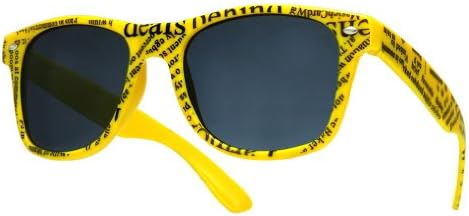 4soldNew (Unisex Mens Ladies) Yellow Newspaper Sunglasses UV400 Lense brand