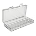 Price comparison product image OUNONA battery box clear battery storage box organiser for No. 5 (8 Capacity)