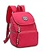 Produktbild Estwel Damen Mädchen Rucksack Kleine Reise Daypack Freizeitrucksack Elegant Damenrucksack Wasserdicht Nylon ReiserucksackStieg Rot