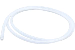 Tubo in silicone per uso alimentare, diametro interno 6 mm x diametro esterno 9 mm, 1,5 m, LAVMHAB flessibile, in gomma siliconica, per acqua e aria, trasparente