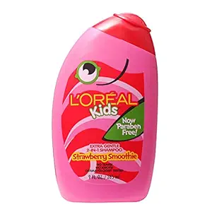 LOreal Paris Kids 2-in-1 Shampoo for Extra Softness Strawberry Smoothie 9-Fluid Ounce