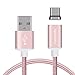 Produktbild kwmobile Magnetisches USB Type-C Ladekabel - USB Typ C auf USB 2.0A Magnet Datenkabel - 1m Typ-C Kabel Rosegold