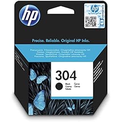 Hewlett Packard 304 - Cartucho de tinta HP adecuado para DJ3720, DJ 2630, DJ 3735, Dj 3733, color negro