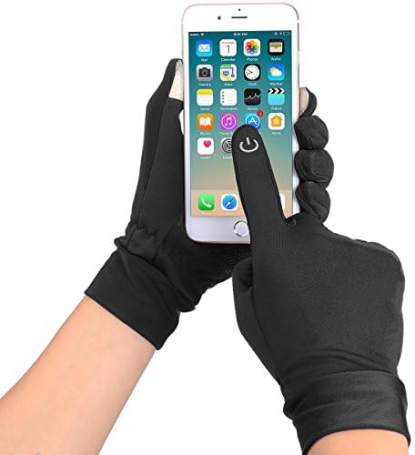 Winter Gloves,Touch Gloves Touch Screen Gloves Screen Touch Gloves Outdoor Warm Comfortable and Washable Anti-skidding Gloves for Women and Men by FOISON (Black-L size)