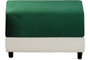 MIECOAE Stool Covers Square Rectangular Footstool Cover Stretch Ottoman Cover, Thicker Stretch Pouffe Cover Foot Stool Jacquard Velvet Slipcovers With Elastic Bottom, Machine Washable (Color : #20, Size : 6