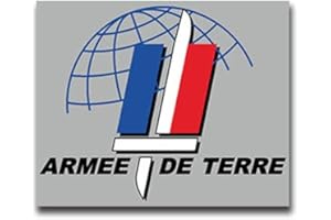 COPYTEC Autocollant – Emblème des Forces armées de l'armée de terre française pour VW Golf Polo GTI BMW Série 3 Mercedes Audi Opel Ford (7 x 8 cm) # A1472