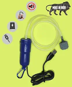 PICO Mini USB Aquarium Air Pump Ultra Silent - Blue