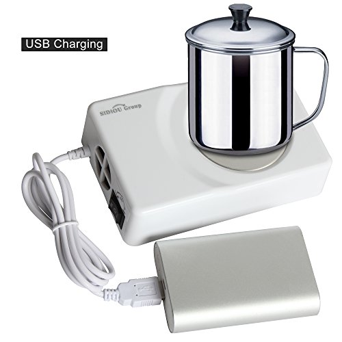 Sidiou Group Wärmer USB-Untersetzer Vakuum-Schalen-Auflage USB-Mini-Kühlschrank Kühlung heißer und kalter Dual-Use-Untersetzer Computer gewidmet Temperatur Heizung USB-Tassenwärmer - 5