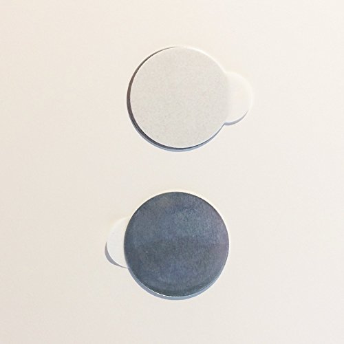 10 x Selbstklebende Metallplättchen (verzinkter Stahl, Ø 21 mm, Höhe 0,3 mm) - 2