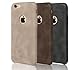 CROMBIE iphone 5 5S 5SE leather case Cover luxury USAMS Bob Series Soft Phone cases for iphone 5 5S 5SE mobile phone housings (Light Brown color) RS.299.00
