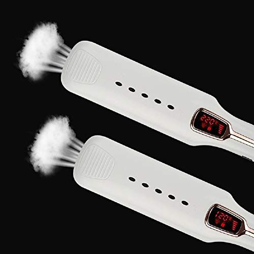 Steam Hair Straighteners Hair Curler 2 in 1 Professional Ceramic Tourmaline Iron for Hair Straightening and Curling Max Temperature 120 220 C White reviews Steam Hair Straighteners Hair Curler 2 in 1 Professional Ceramic Tourmaline Iron for Hair Straightening and Curling Max Temperature 120 220 C White