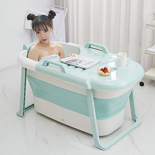 Preisvergleich Produktbild Zusammenklappbare Erwachsenen Badewanne Faltbare Schwimmbad Badewanne Eimer Kinder Tragbare Faltbare Badewanne Haushalt Große Freistehende Badewanne Elder SPA Lange Isolationszeit Mit Abdeckung Einfac