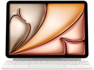 Apple Magic Keyboard per iPad Air 11'' (M3) e iPad Air 11'' (M2), comodissima per scrivere e con trackpad integrato, Svedese - Bianco