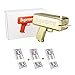 Produktbild New Supreme 17ss cashcannon Geld Gun machen es Regen Geld Rot Christmas Toys Fashion Spielzeug Geschenk 300 * Cash (Gold)