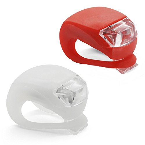 Grenhaven MINI LED Silikonleuchte LED Fahrradbeleuchtung Jogging licht Mobile LED-Lampe Silikongehäuse Fahrradzubehör Wanderung, Kinderwagenbeleuchtung