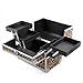 Beyondfashion Black Beauty Box Beauty Jewellery Storage Bag Nail Saloon Case (Leopard)