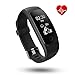 Produktbild Fitness Tracker Tonbux ID107 Plus Fitness Armband mit Herzfrequenz Smart Fitnessarmband Aktivitätstracker Damen und Herren 0.96''OLED Wasserdicht IP67 Sport Armband Smart Bracelet Schrittzähler mit Atemführung / SMS Anrufe / Wecker / Schlaf-Monitor/ Kalorienzähler / Musiksteuerung / 14 Sport-Modus für iPhone iOS und Android Smartphone