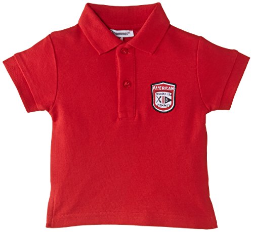 3Pommes Baby-Boys Polo Shirt, Red, 12-18 Months (Manufacturer Size:12 Months)