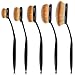 ISWEES Professional 10 Pieces Cosmetics Brushes Make Up Brush Set + Luxury Leather Carry Brush Holder Box
