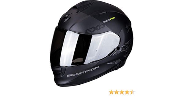 Motorcycle helmets Scorpion EXO-510 AIR PIQUE Matt Black-Silver, Noir/Gris,  XL : Amazon.co.uk: Automotive
