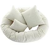 Cute Newborn Photography Basket Filler Wheat Donut Posing Props Baby Pillow 4 PC