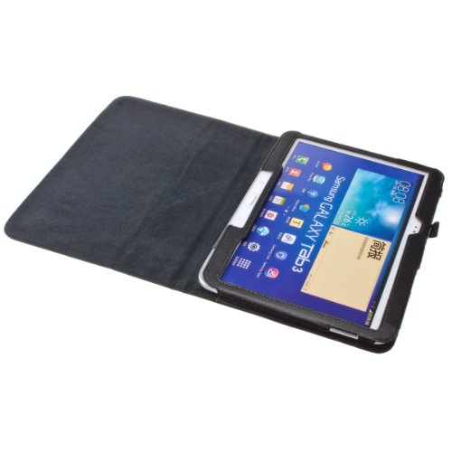 Design Tab3 10.1 Standtasche für SAMSUNG GALAXY TAB 3 P5200 P5210 P5220 Hülle Etui Tasche Case ULTRASLIM (Schwarz) - 3