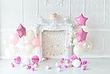 1. Tamaño:220x150 cm. HUAYI 1ª Happy Birthday telón de fondo rosa globos flores cumpleaños fiesta retratos decoración recién nacido fotografía Props foto fondo baby shower
