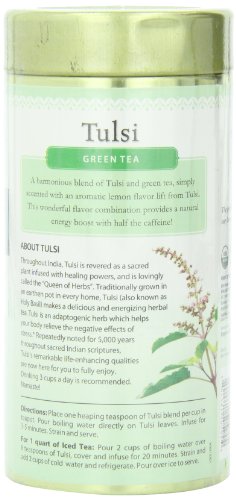 Loose Leaf Tulsi Blend, Green Tea, 3.5 oz (100 g) – Organic India – Qty 1 - 3