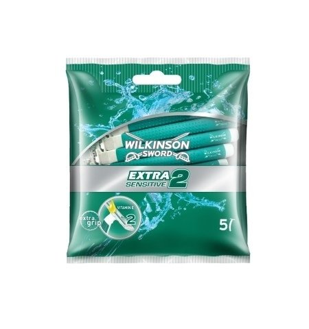 Wilkinson Sword Extra II Sensitive Male Disposable Razors 5 per Pack, 0.1 kg