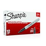 sharpie stift The original Sharpie?. Sharpie Permanent-Marker, feine Spitze, Schwarz, 12 Stück 12-Pack schwarz